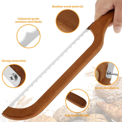 LoafBow™ Wooden Bread Knife